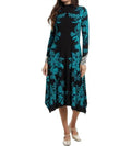 Johnny Was - JANIE FAVORITE HANKERCHIEF HEM MOCK NECK DRESS