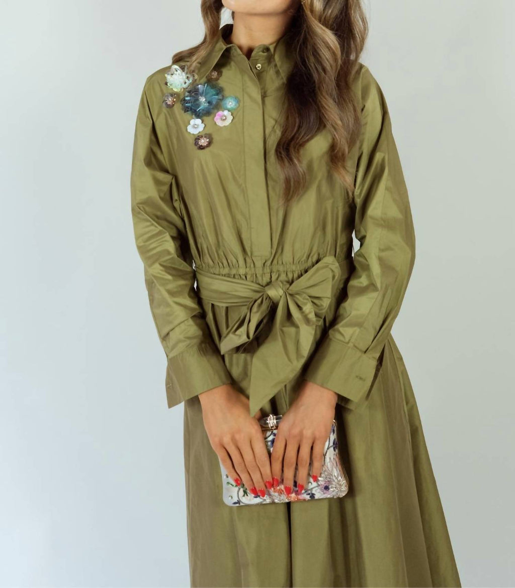Psophia - Floral Sequin Dress