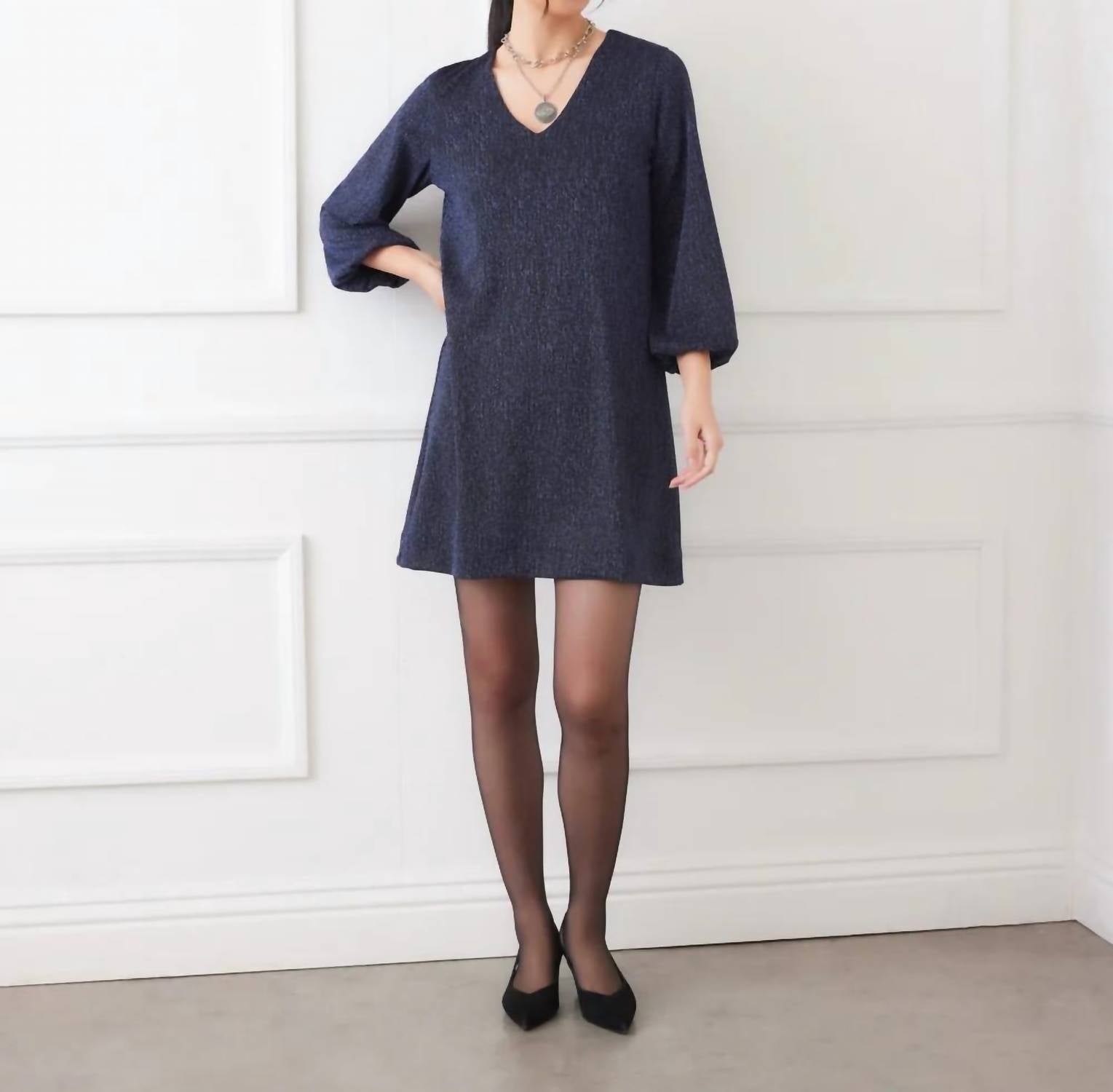 Karen Kane - Blouson sleeve metalic dress