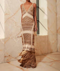 Patbo - Wood Beaded Fringe Maxi Dress