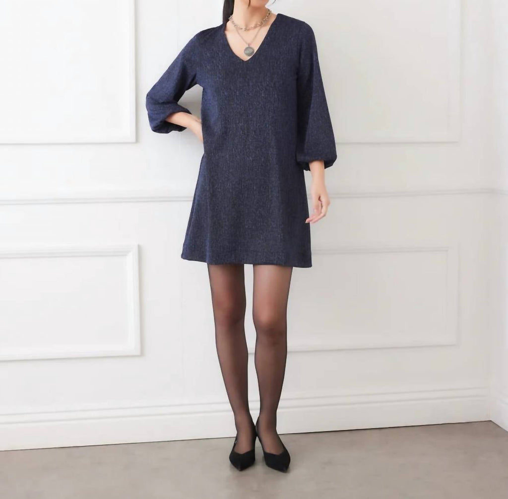 Karen Kane - Blouson sleeve metalic dress