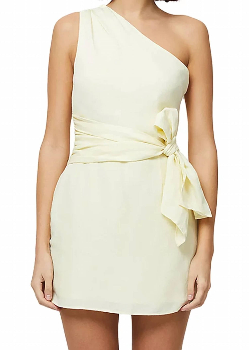 French Connection - Birdie Linen Shoulder Tie Dress