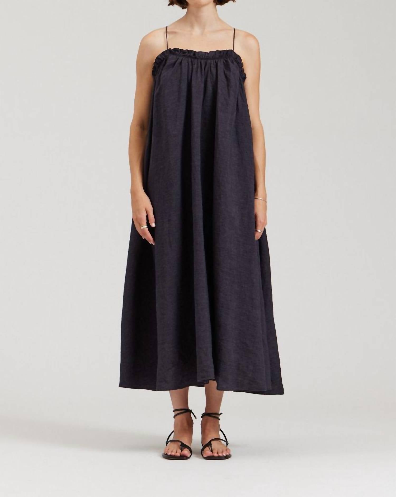 There-Elsewhere - Linen Tank Dress