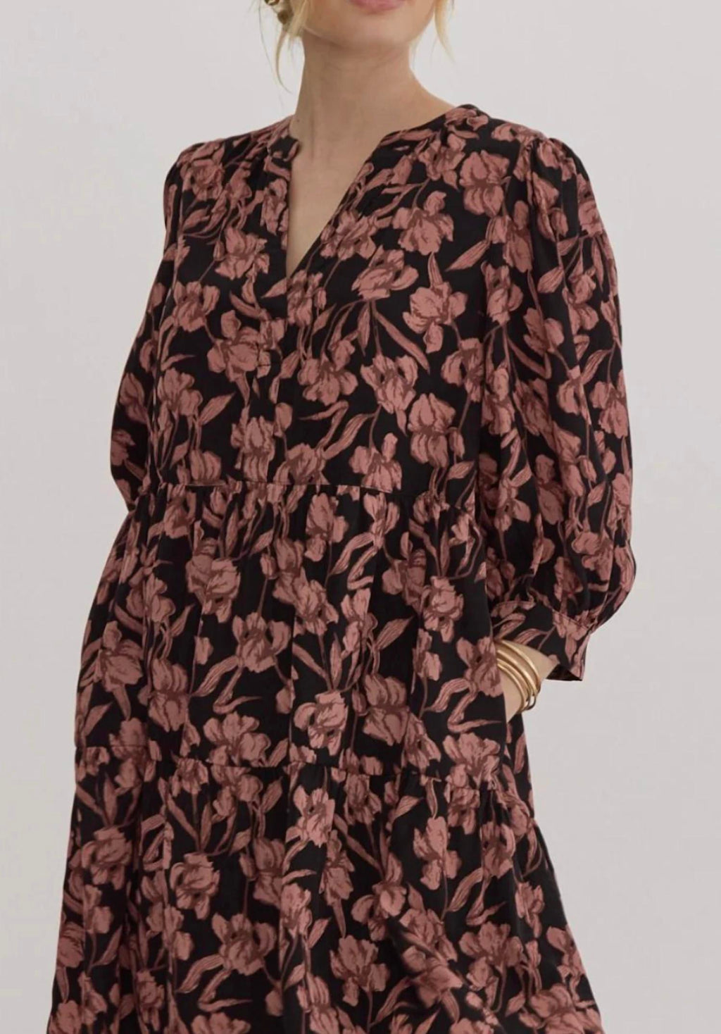Entro - Wild Rosette Floral Mini Dress