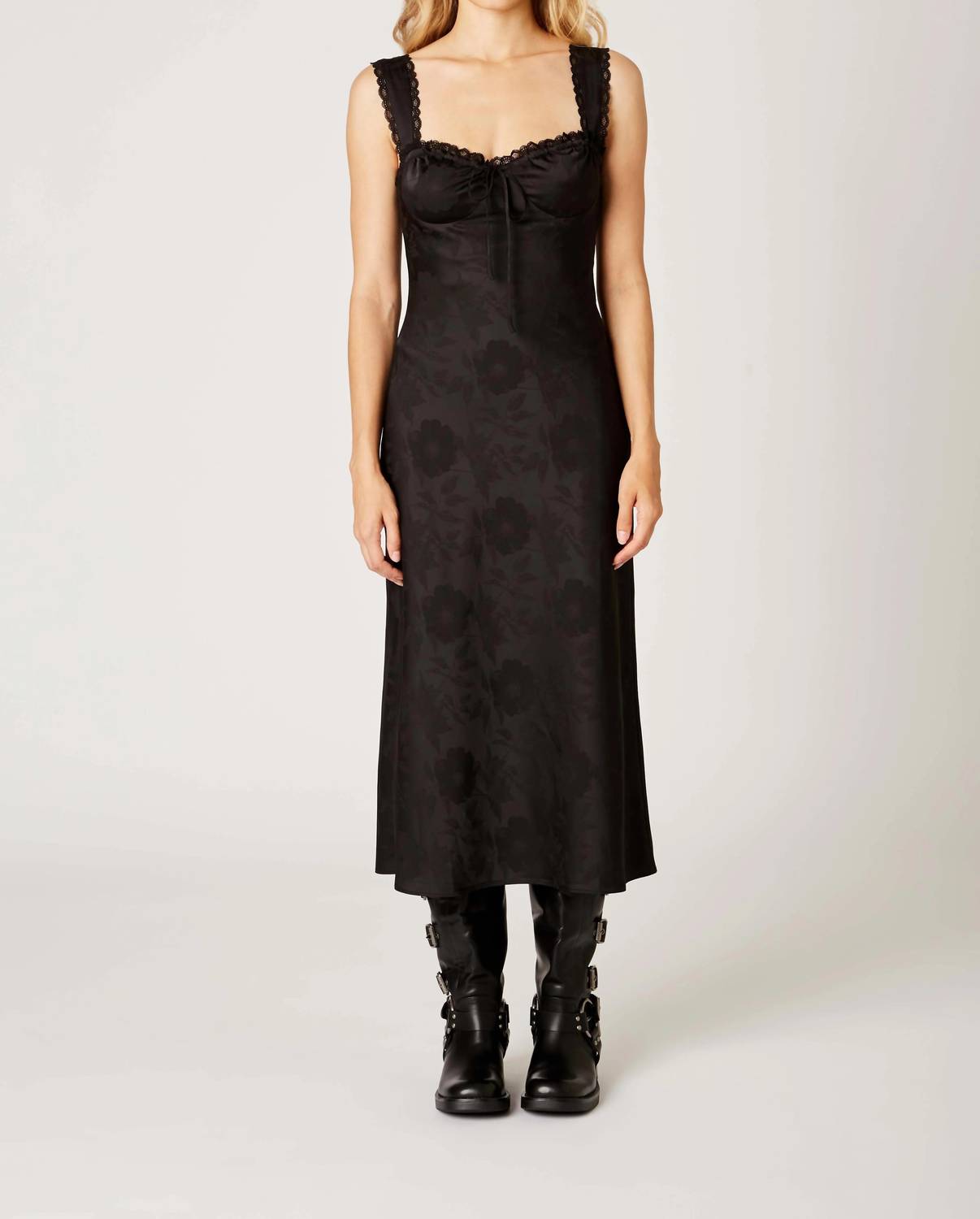 Cotton Candy La - Darcy Floral Bustier Midi Slip Dress