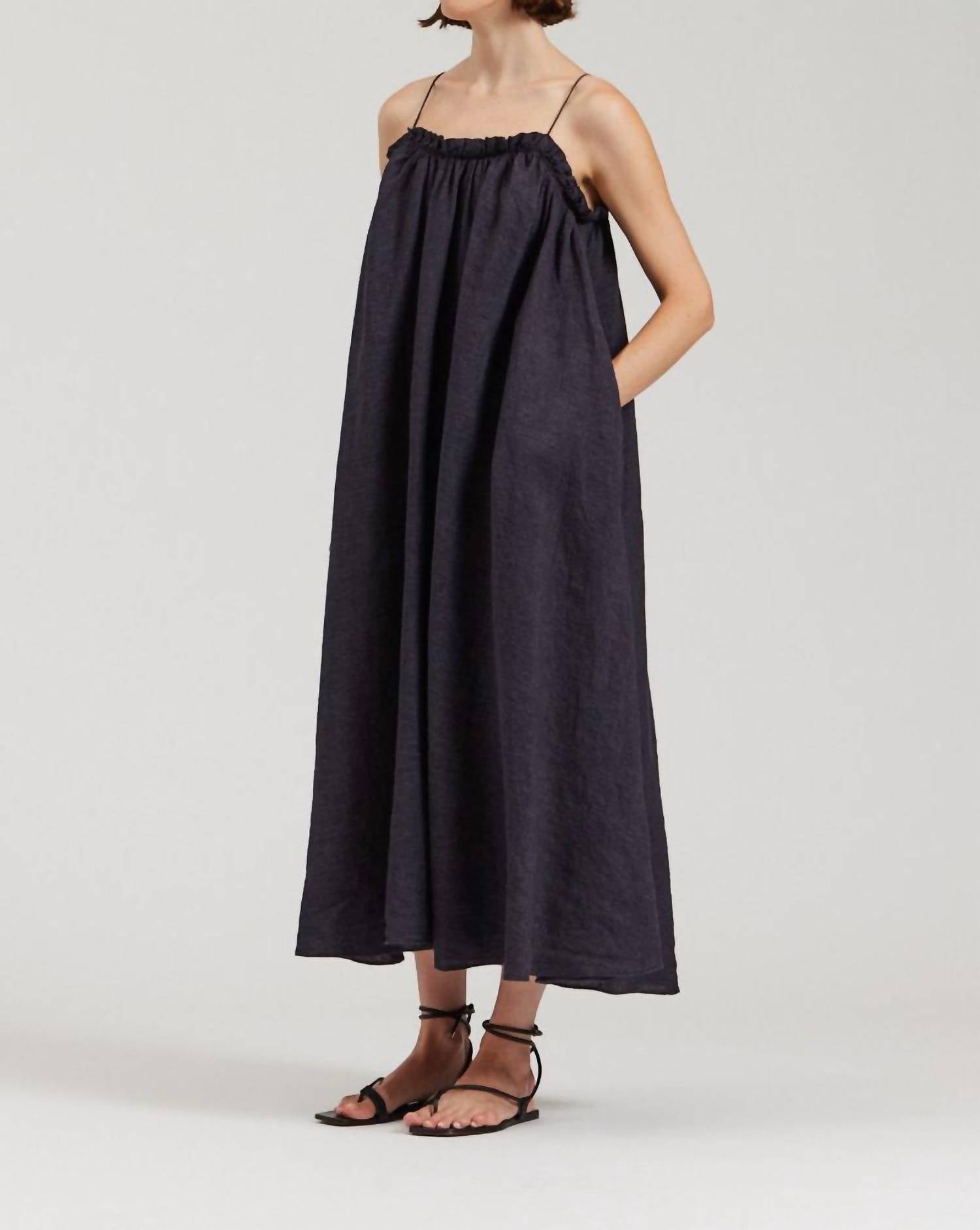 There-Elsewhere - Linen Tank Dress