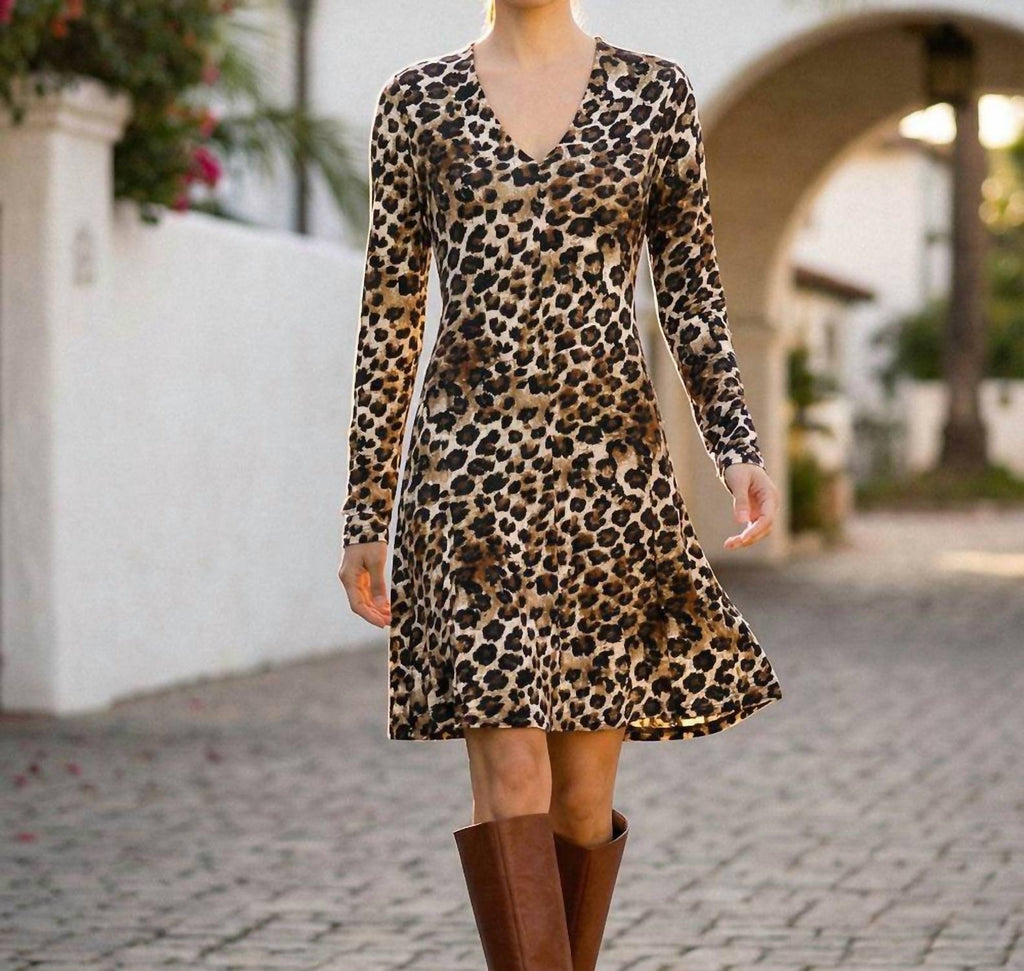 Karen Kane - Long sleeve fit and flair dress