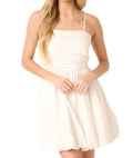 Mittoshop - Ruching Detail Bubble Hem Mini Dress