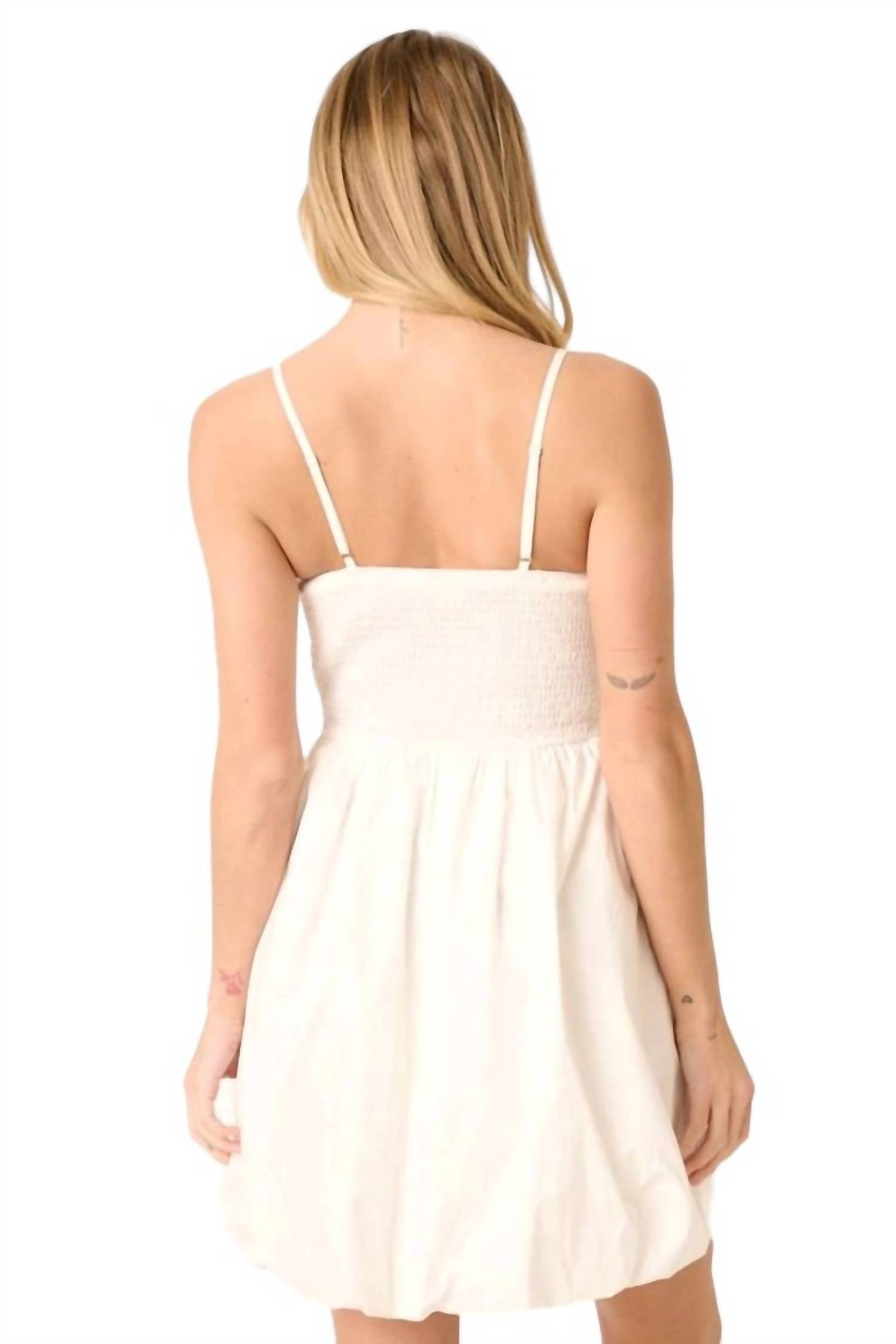 Mittoshop - Ruching Detail Bubble Hem Mini Dress