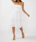 Lovestitch - Smocked Bust Tiered Eyelet Dress