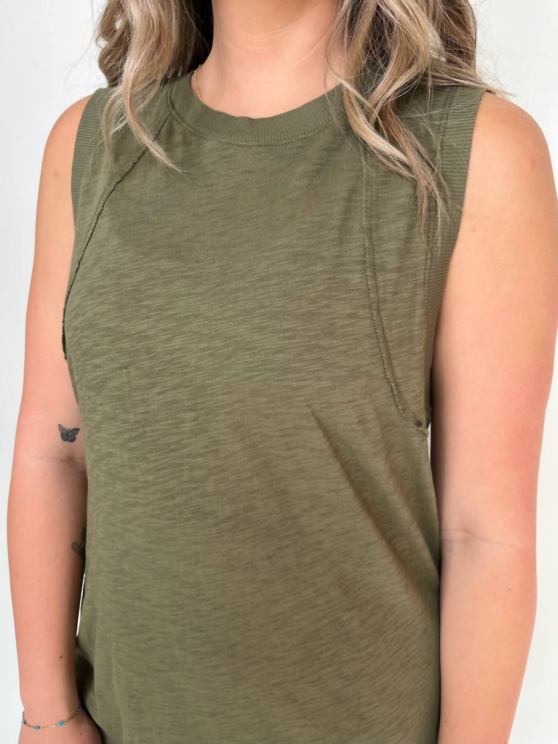 Bobi - Raglan Seamed Tank Dress
