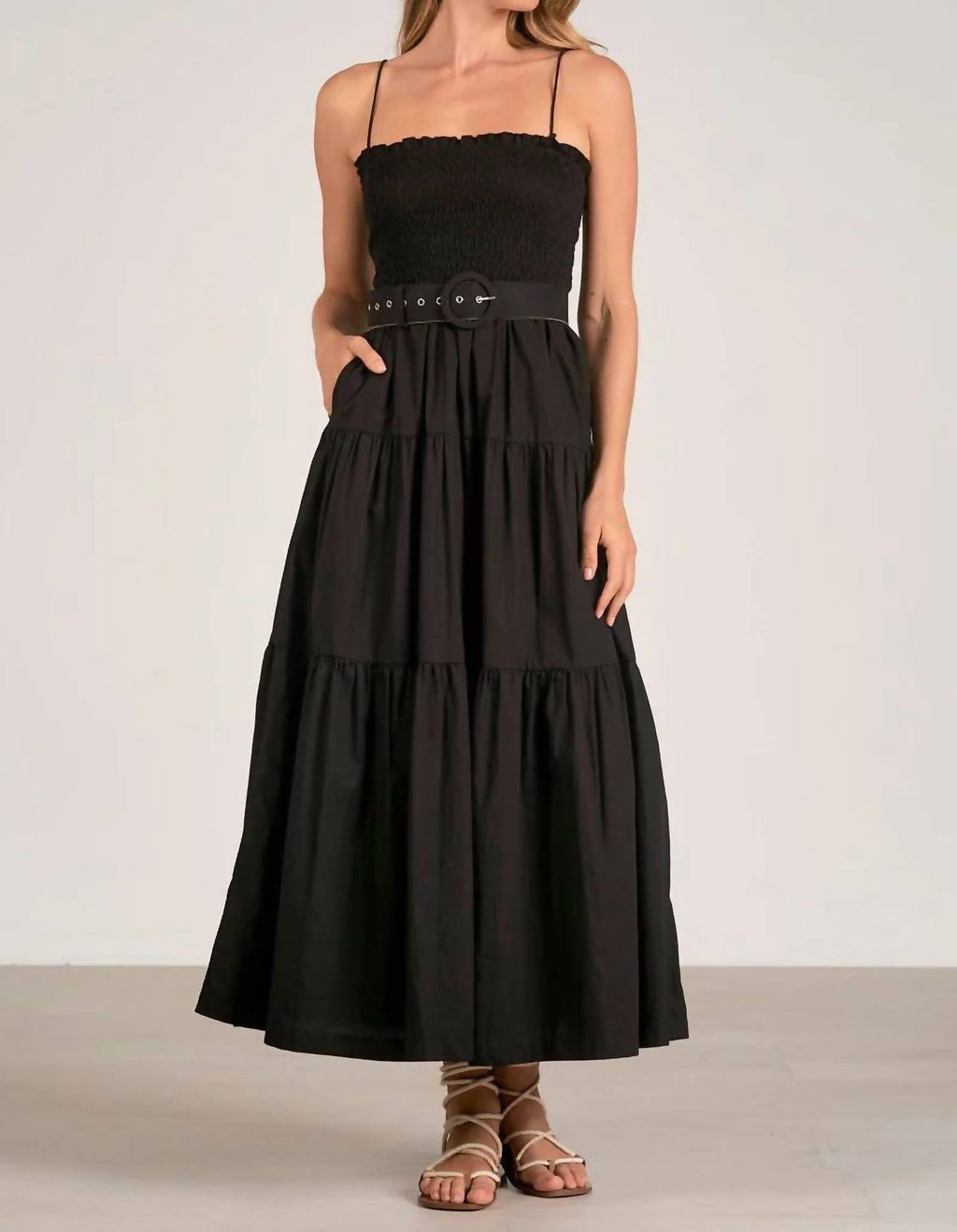 Elan - Cassie Midi Smock Dress