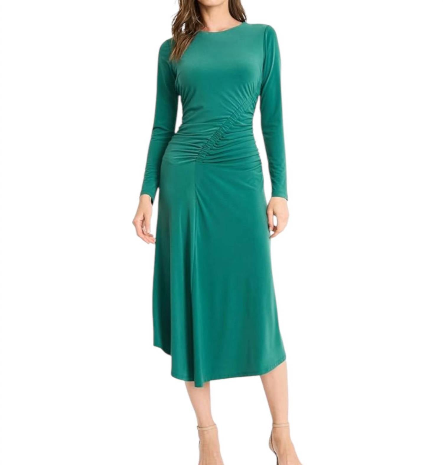 Maggy London - Asymmetric Gathered Dress
