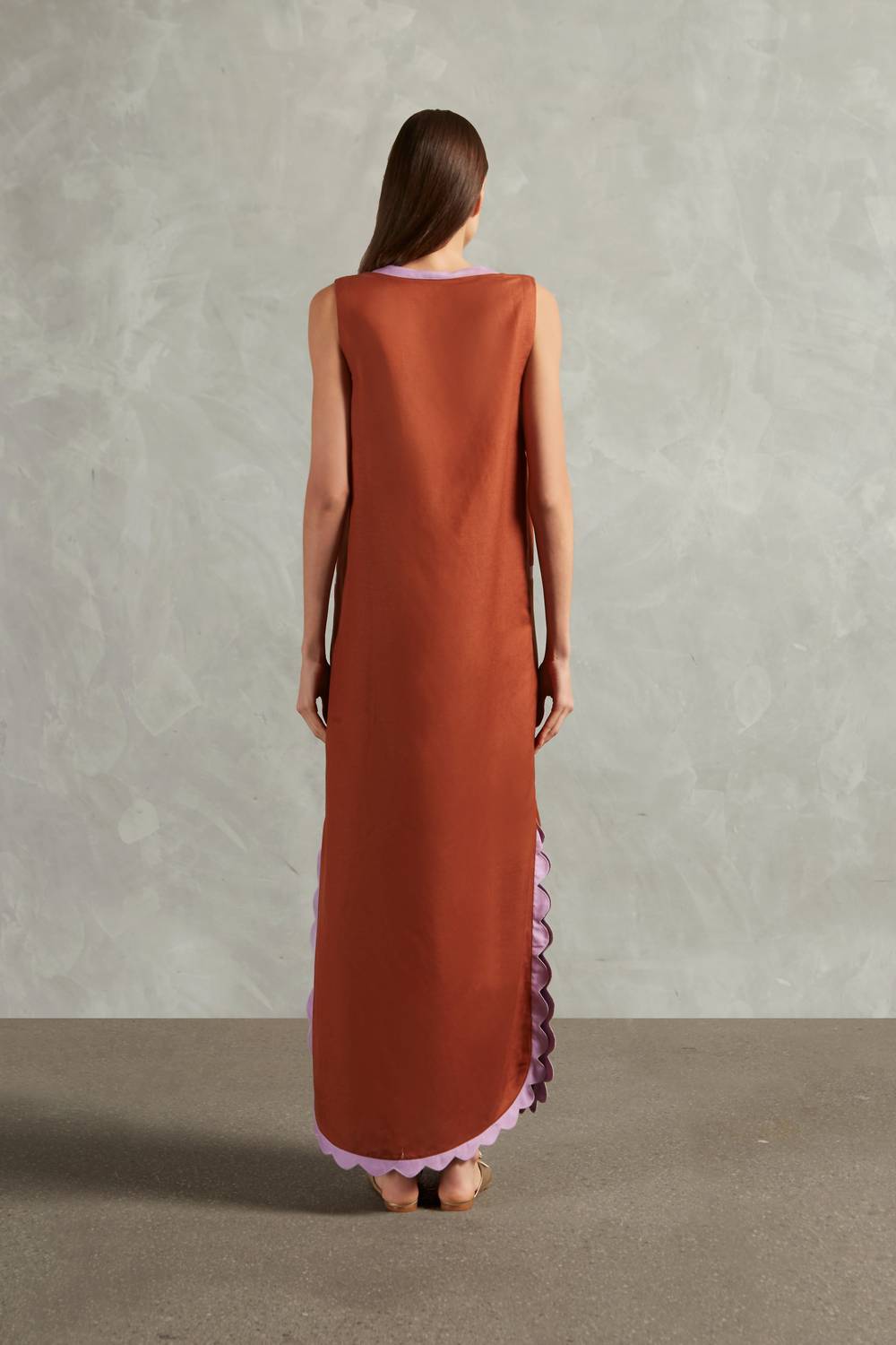 Adriana Degreas - Appliqu¨¦ Sleeveless Tunic Maxi Dress