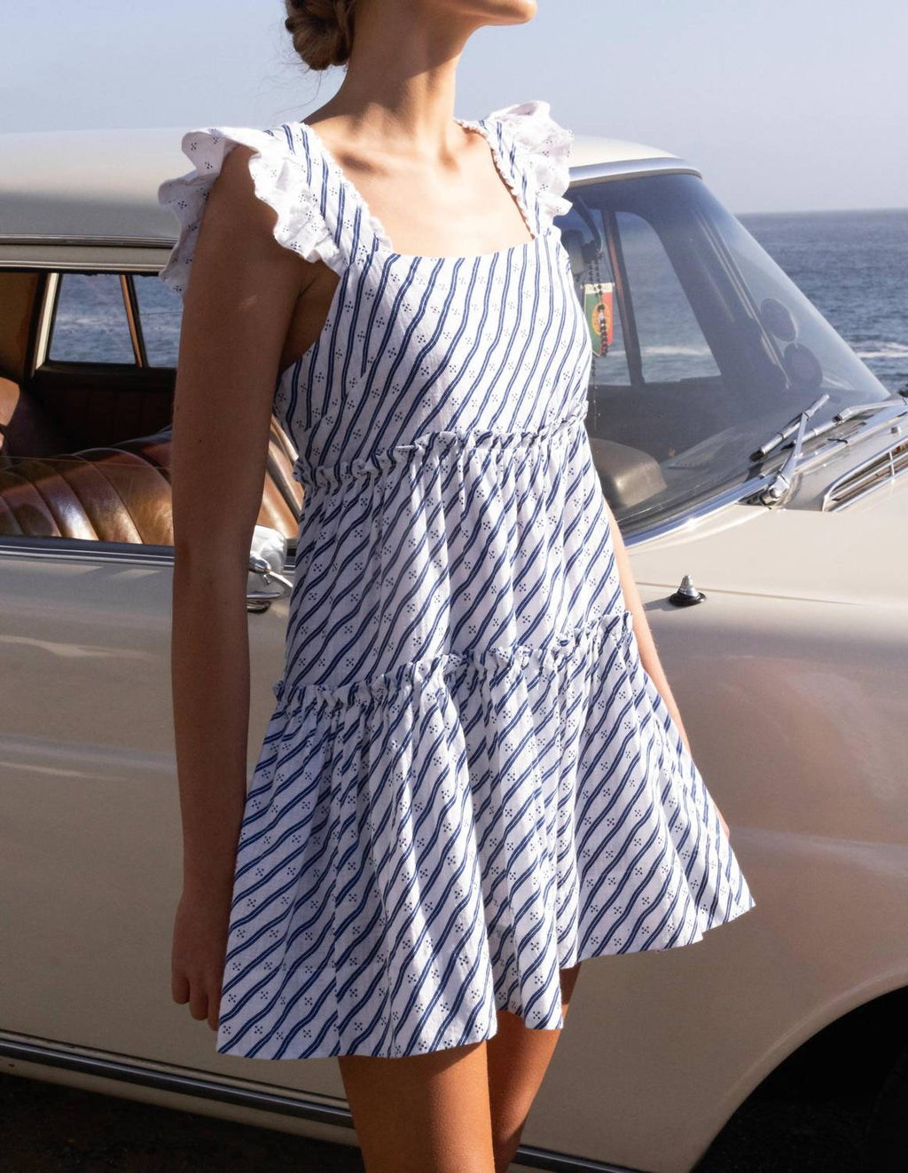 Oliphant - Smock Square Neck Mini Dress