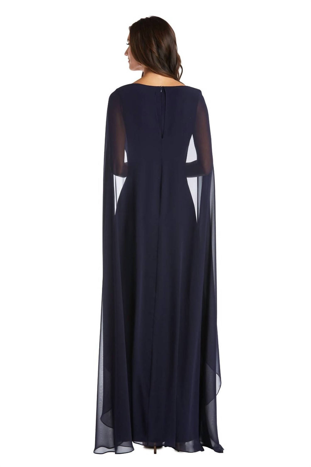 R&M Richards - Chiffon Duster Cape Gown