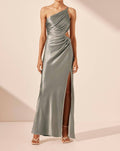Shona Joy - La Lune Asymmetric Gathered Maxi Dress